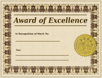 Anyone winning 'A Civil' can expect a fine certificate as proof of their excellence. Lucky them.