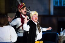 Adam Torrance (Ferrando) and Oskar McCarthy (Guglielmo), Pop-Up Opera, Cosi, Summer Season 2014 (courtesy Richard Davenport) 