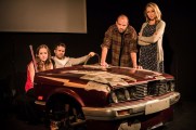 Zoe Swenson-Graham, Tom Slatter, Henry Everett and Sharon Maughan in Autobahn, King's Head Theatre - (c) Scott Rylander