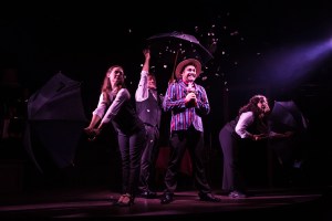 Daniel Boys and Gina Beck, David Burt, Eve Polycarpou in Jacques Brel is Alive abd Living in Paris Photo Scott Rylander