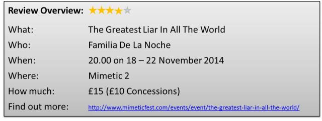 Mimetic The Greatest Liar In All The World