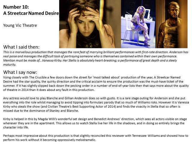 No 10 A Streetcar Named Desire