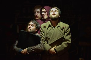 L-R Barney McElholm (Irwin), Laurie Jamieson (Wick), Scott Arthur (Nipple) and Daniel Easton (Malcom). Photo by Thomas Scurr